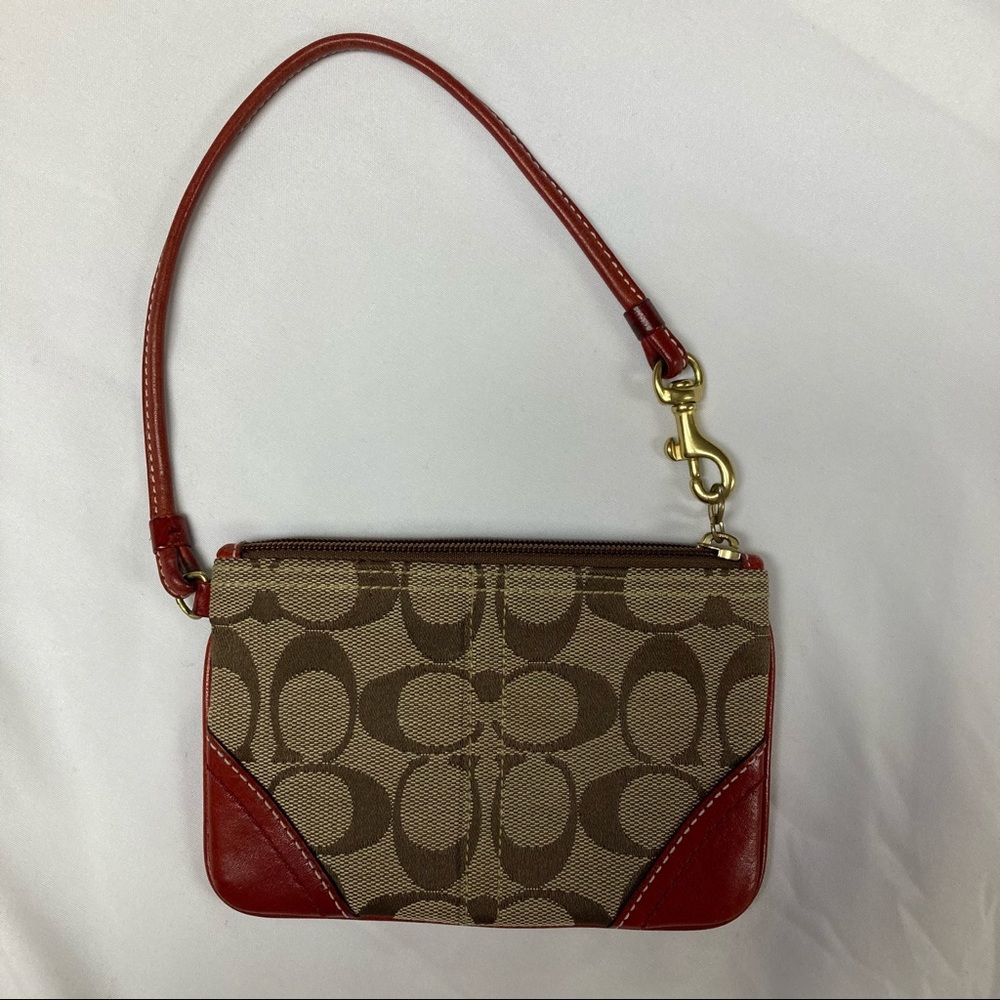 Coach Jaquard Wristlet